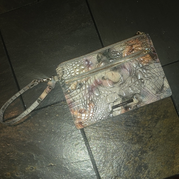 Brahmin Multicolor Crocodile Embossed Wristlet - Picture 6 of 7
